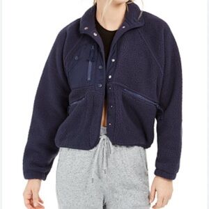 FP Movement by Free People Dark Blue Fleece Jacket